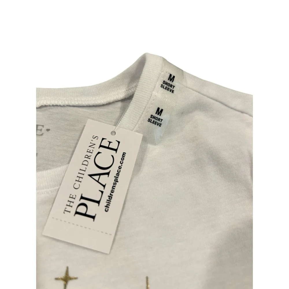 The Children's Place Girls Medium White Birthday Princess T Shirt